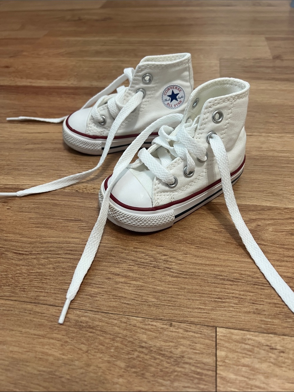 Converse Baby White High-Top Sneakers
